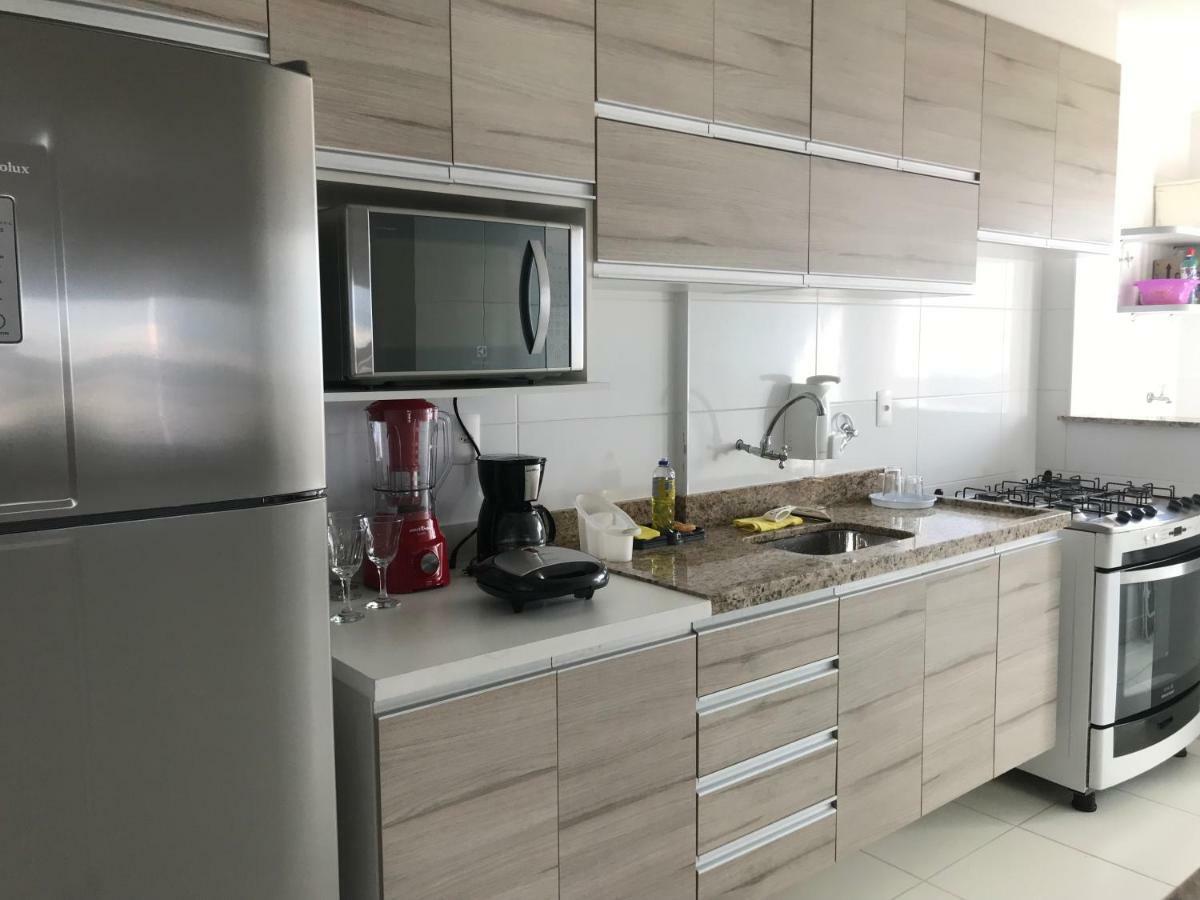 Apto Com Vista Para O Mar, 2 Vagas De Garagem E Churrasqueira Na Varanda 大普拉亚 外观 照片